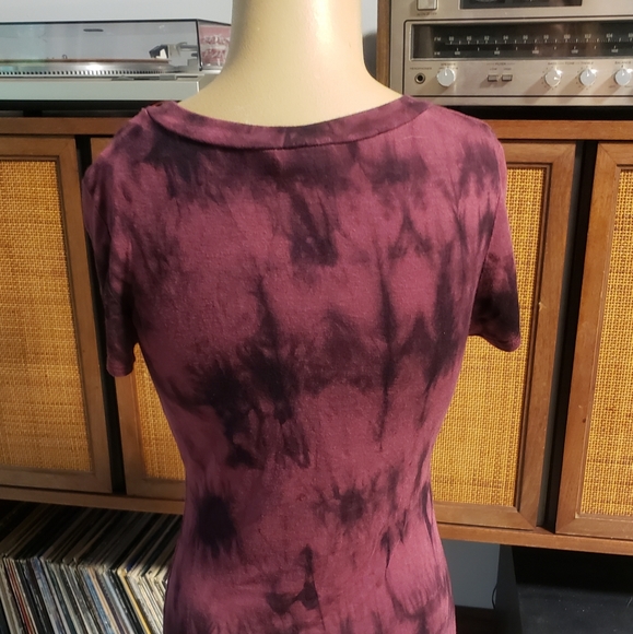 Poetry Brand Magenta Tie Dye T Shirt Dress SZ Med - Picture 5 of 6